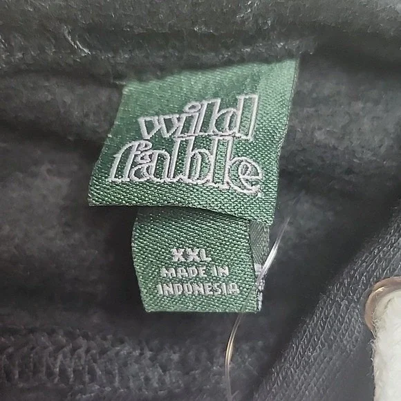 Wild Fable Cropped‎ Hoodie, Ebony/Black, Women's Size XXL - Picture 5 of 6